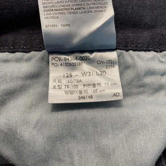 Signature Levi Strauss Mid Rise Bootcut 12 Short W31 L30 Blue Denim Jeans NWOT - Picture 7 of 9